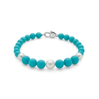 Bracciale Miluna Donna Terra E Mare in Perle Pasta di turchese PBR3667